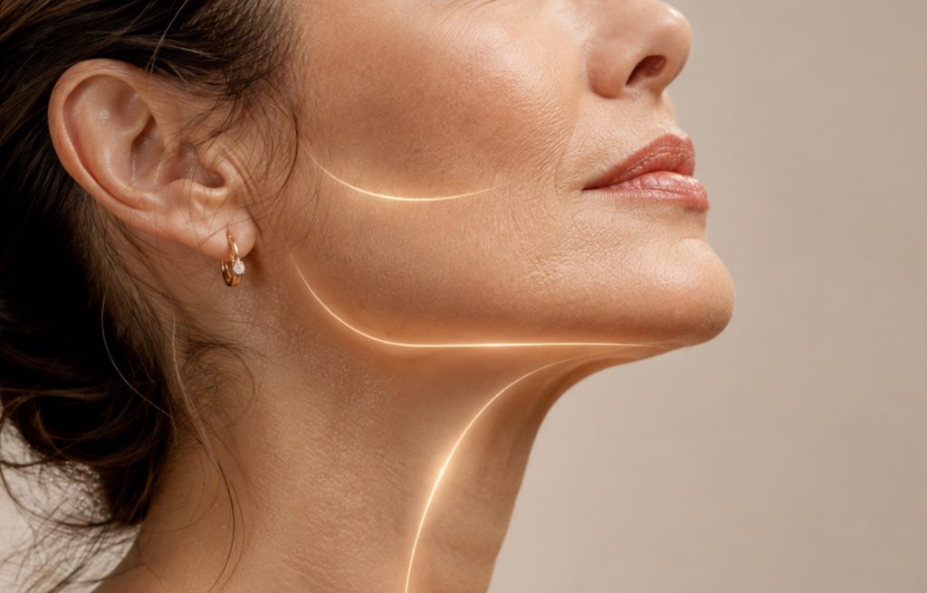 Facelift & Necklift zone diagram