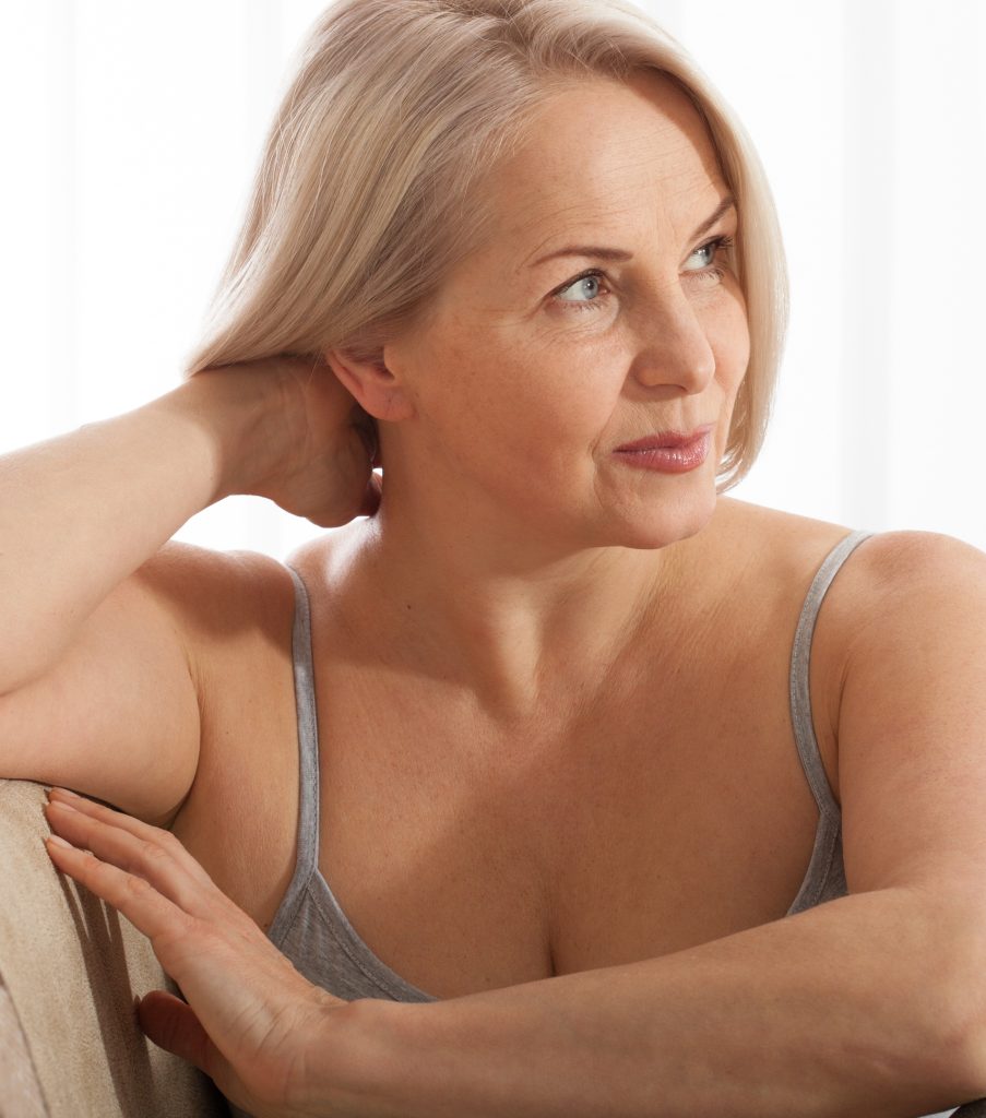 middle-aged female model