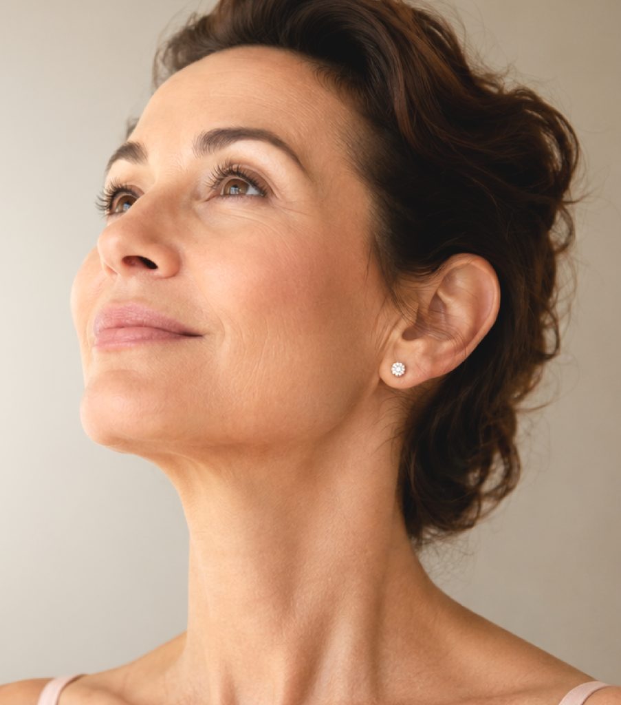 middle-aged female model