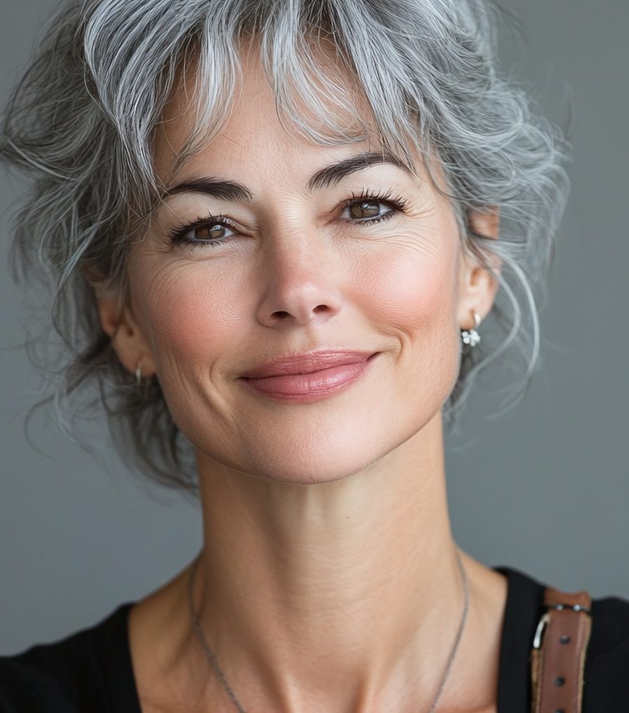 middle-aged female model